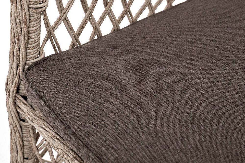 "Эспрессо-80 L" обеденная группа плетеная, цвет бежевый