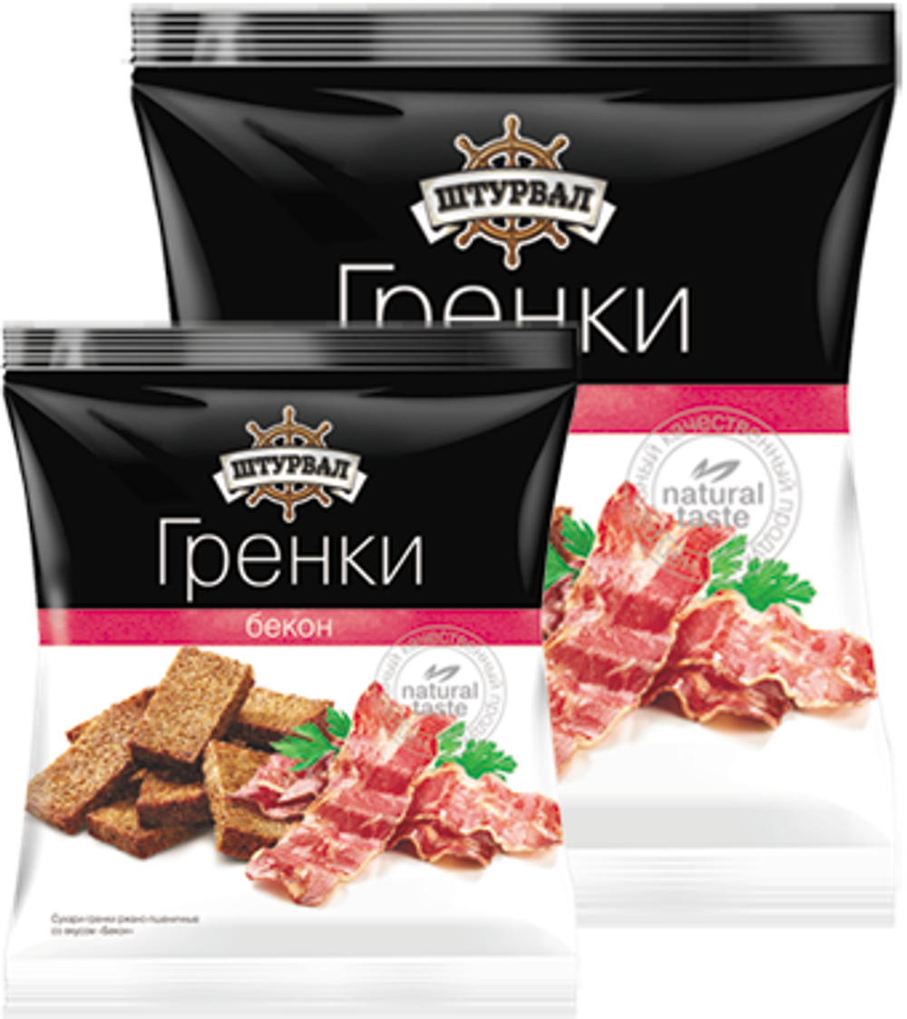 Гренки ржано-пшеничные бекон 40г (32шт)