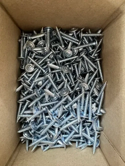 Саморезы с прессшайбой, острые, оцинкованные, с частой резьбой (по дереву и металлу) 4.2х25 мм (1 кг)