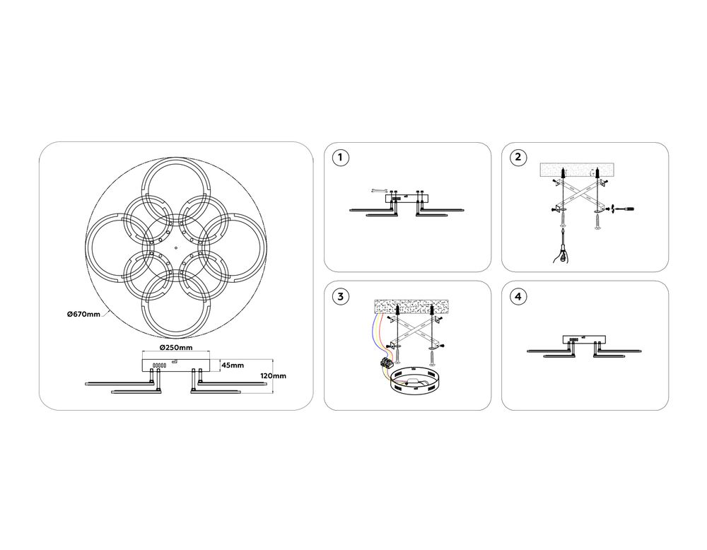 Ambrella Светильник светодиодный потолочный Original FA8945
