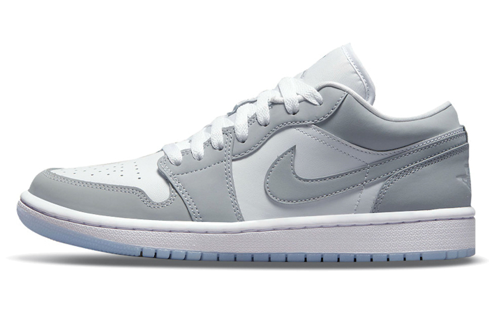 Jordan Air Jordan 1 low "wolf grey" Little Dior Trend Retro Refined Details Shock Absorption Anti-slip Wear Low Help Retro Basketball Shoes Women's Grey