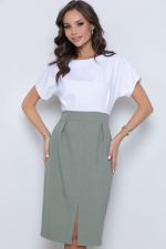 Платье Виктория офис (грин) Diolche