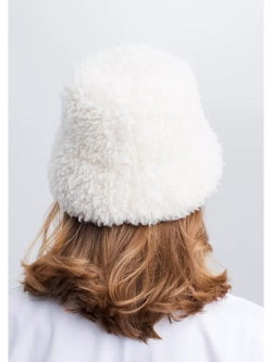 Премиальная Панама теплая из шерсти, белая, SilverFox