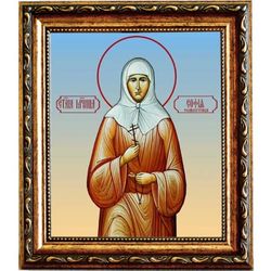 София Селиверстова, Преподобномученица, послушница. Икона на холсте.
