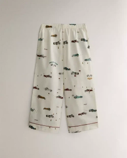 ZARA HOME ДЕТСКАЯ ПИЖАМА С ПРИНТОМ "ГОНЧАЯ СОБАКА", СВЕТЛО-БЕЖЕВЫЙ