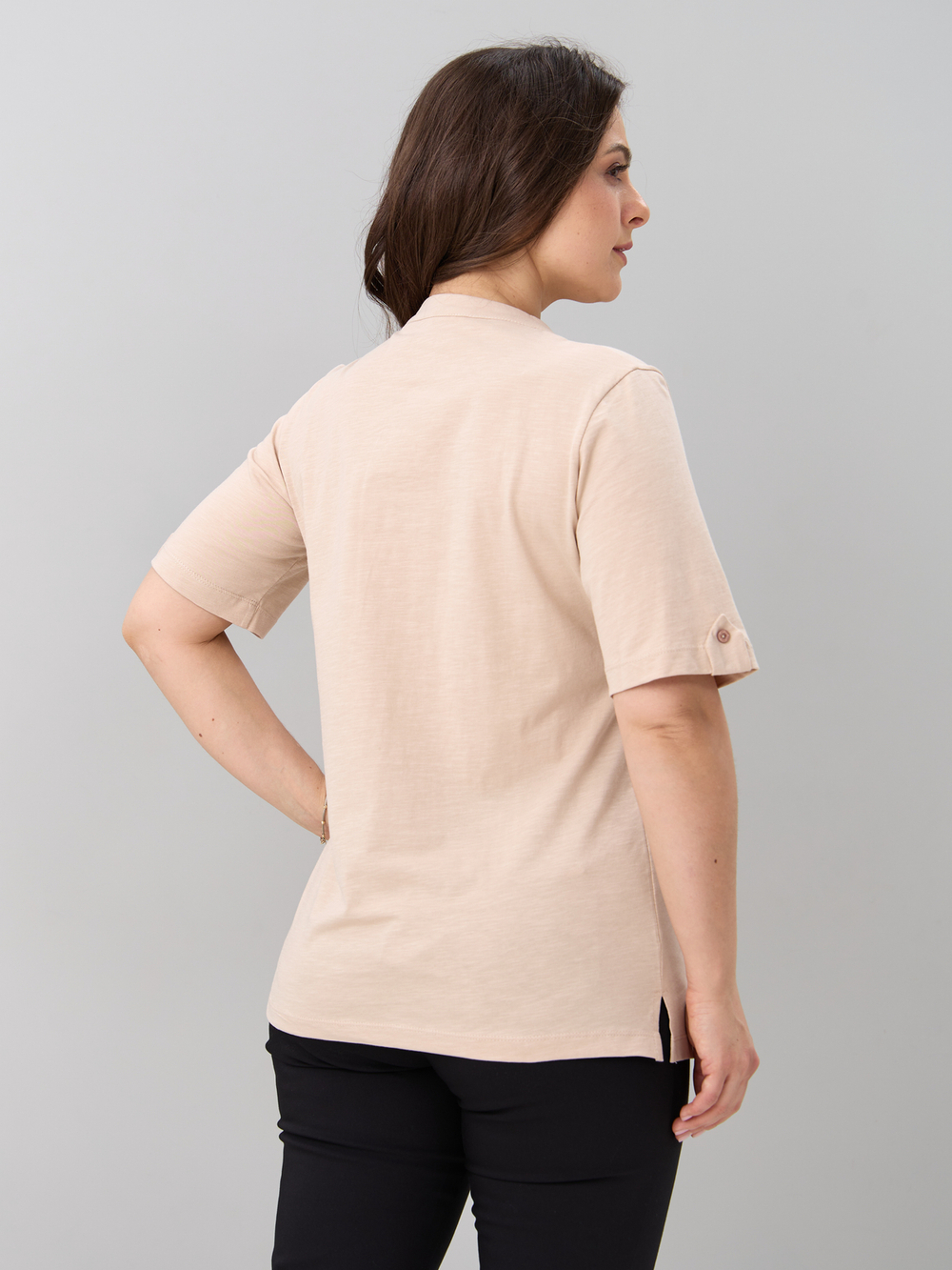 Блузка БЛ-122/фламли-бежевый