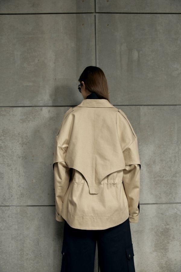 Куртка Konvas Бежевая - фото 7