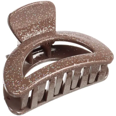 Заколка - краб для волос «AKS - MANTANA», микс 6 цветов, трапеция, 6*3см