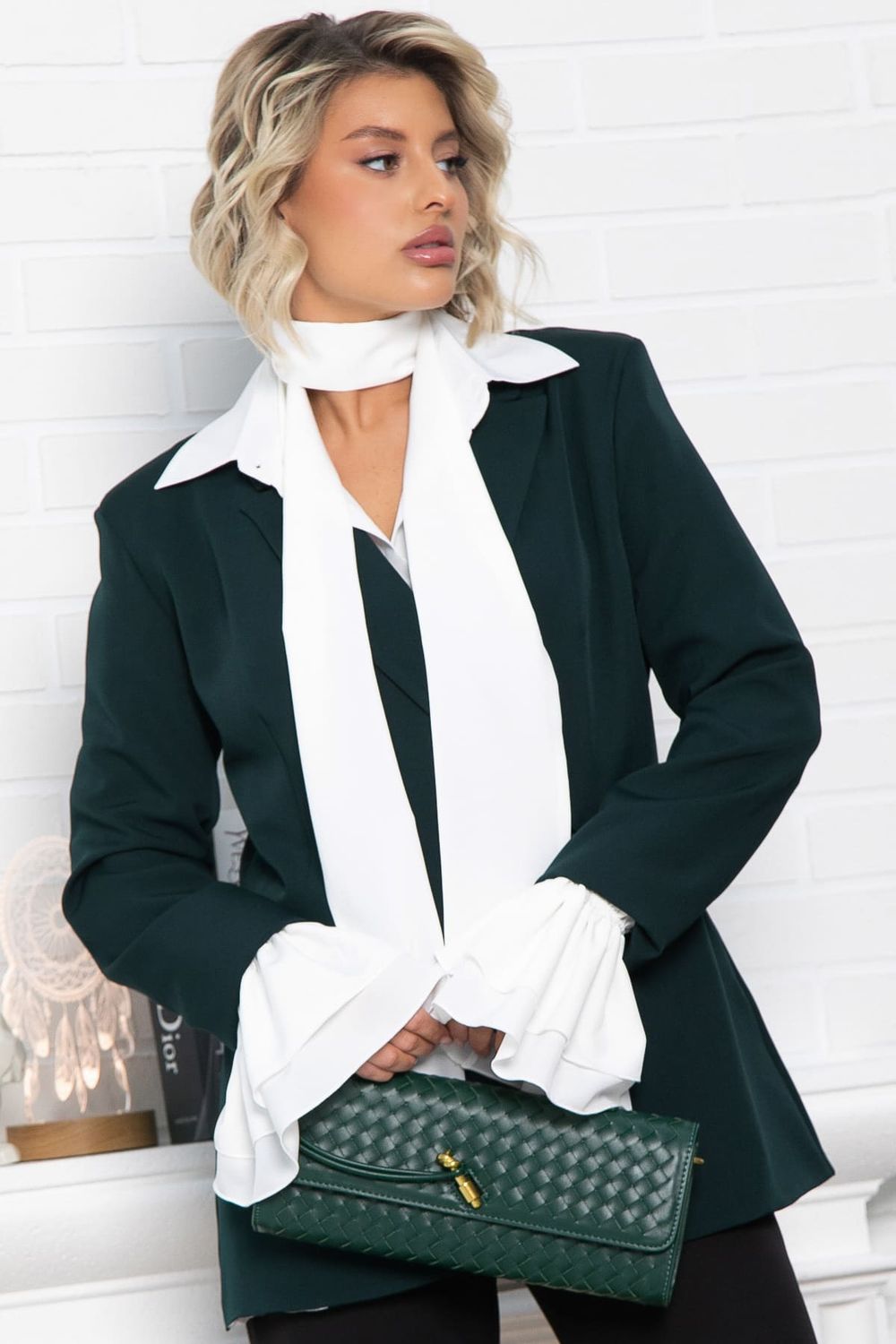 Жакет Вершина успеха (зеленый) Б15061-5М LT Collection