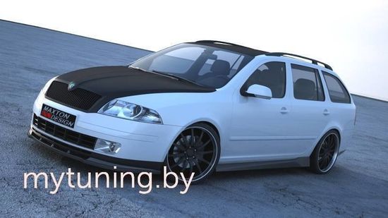 Сплитер переднего бампера для Skoda Octavia 2