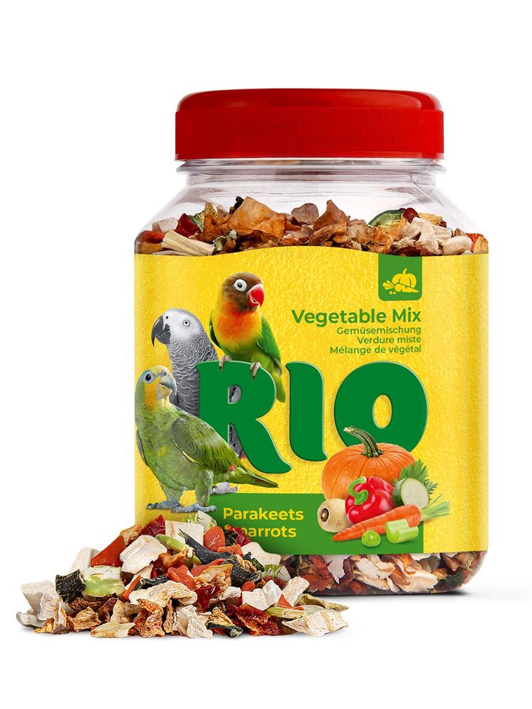 RIO лакомство для попугаев средних и крупных Овощная смесь - 150 гр
