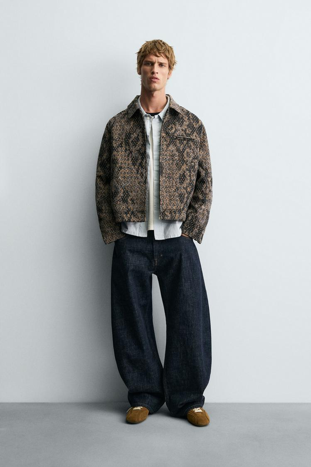 ZARA КУРТКА ЖАККАРД, РАЗНОЦВЕТНЫЙ