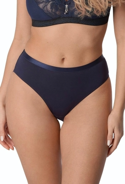 Трусики-слипы Simone со средней линией талии (Размер: XL) (Цвет: темно-синий)