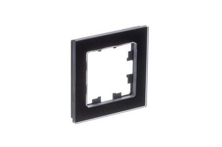 Рамка 1-м AtlasDesign Nature натур. стекло черн. SE ATN361001