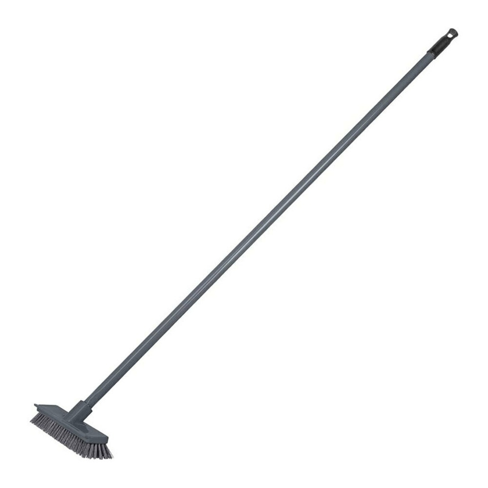 Щетка скрабер для пола с рукояткой 120см, темно-серый