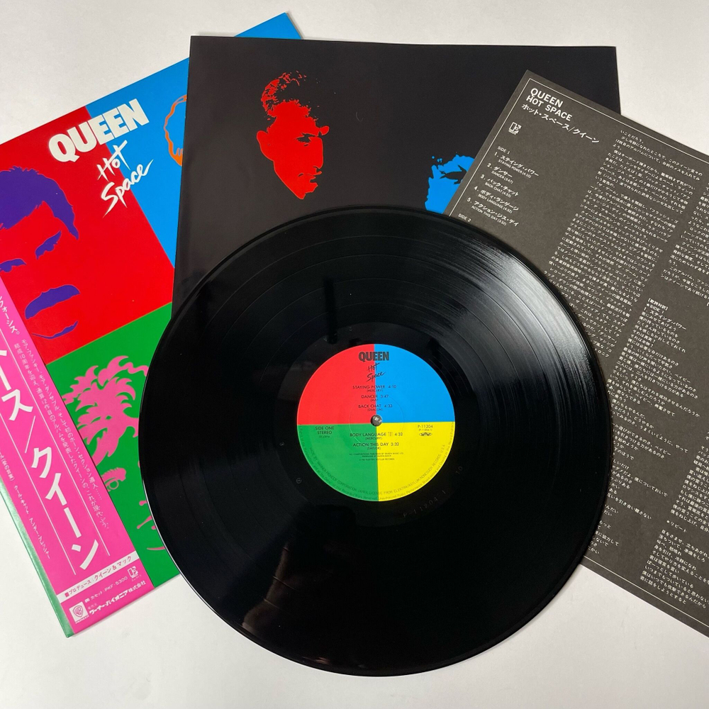 Винтажная виниловая пластинка LP Queen Hot Space (Japan 1982) (Obi) Under Pressure