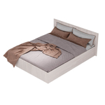 Кровать Белла КР-16 1,6 м ясень белый (без основания)