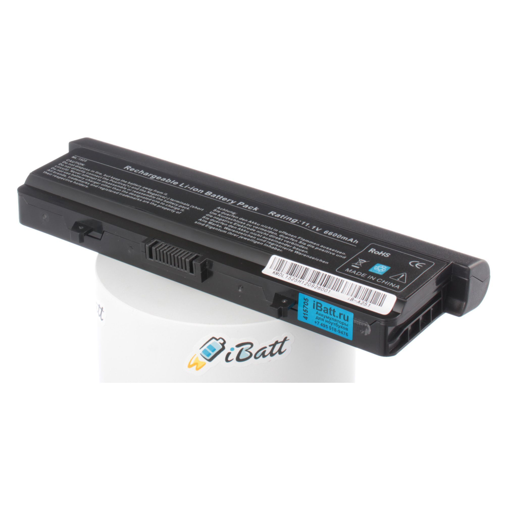 Аккумулятор iBatt 6600mAh, для RN873 GW240 X284G M911G GP952 RW240 K450N GP252 H416N HP277 312-0626 312-0625 GW252 312-0634 G558N 312-0633 RU586 RU573 P505M