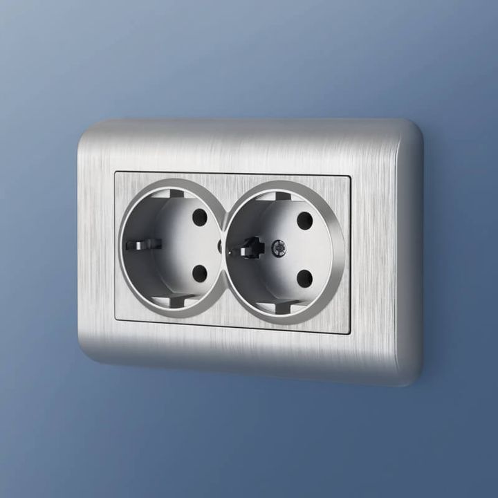 Рамка для двойной розетки Werkel Stream серебряный W0082106 4690389162565