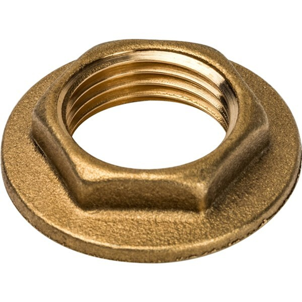 Контргайка с ребордой латун 1/2   ViEiR  (800/25шт)