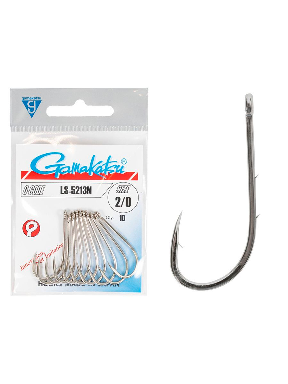 Крючки Gamakatsu LS-5213N HOOKS NICKEL размер 4/0 (упк.10шт.)