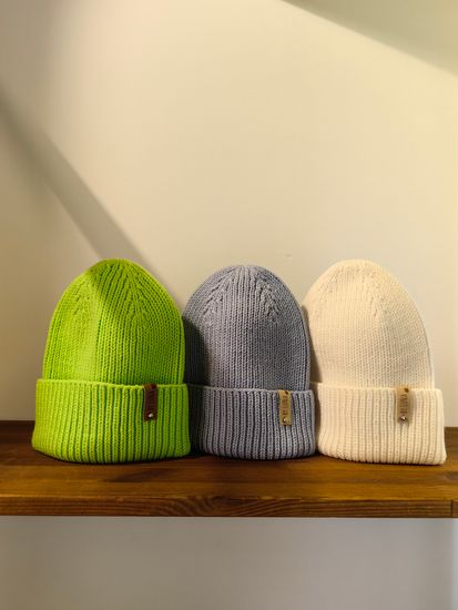 Шапка LuNa Св.голубой hand made 100% меринос