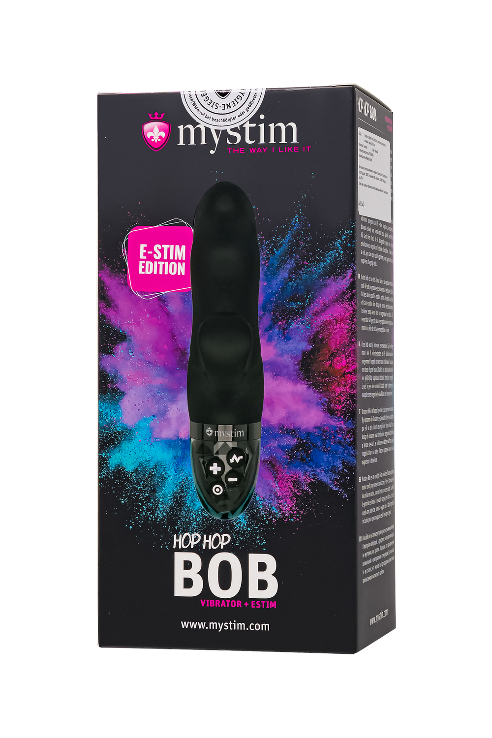 Вибратор Mystim Hop Hop Bob с электростимуляцией 16,5 см