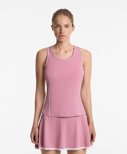 Oysho Футболка без рукавов с окантовкой, розовый