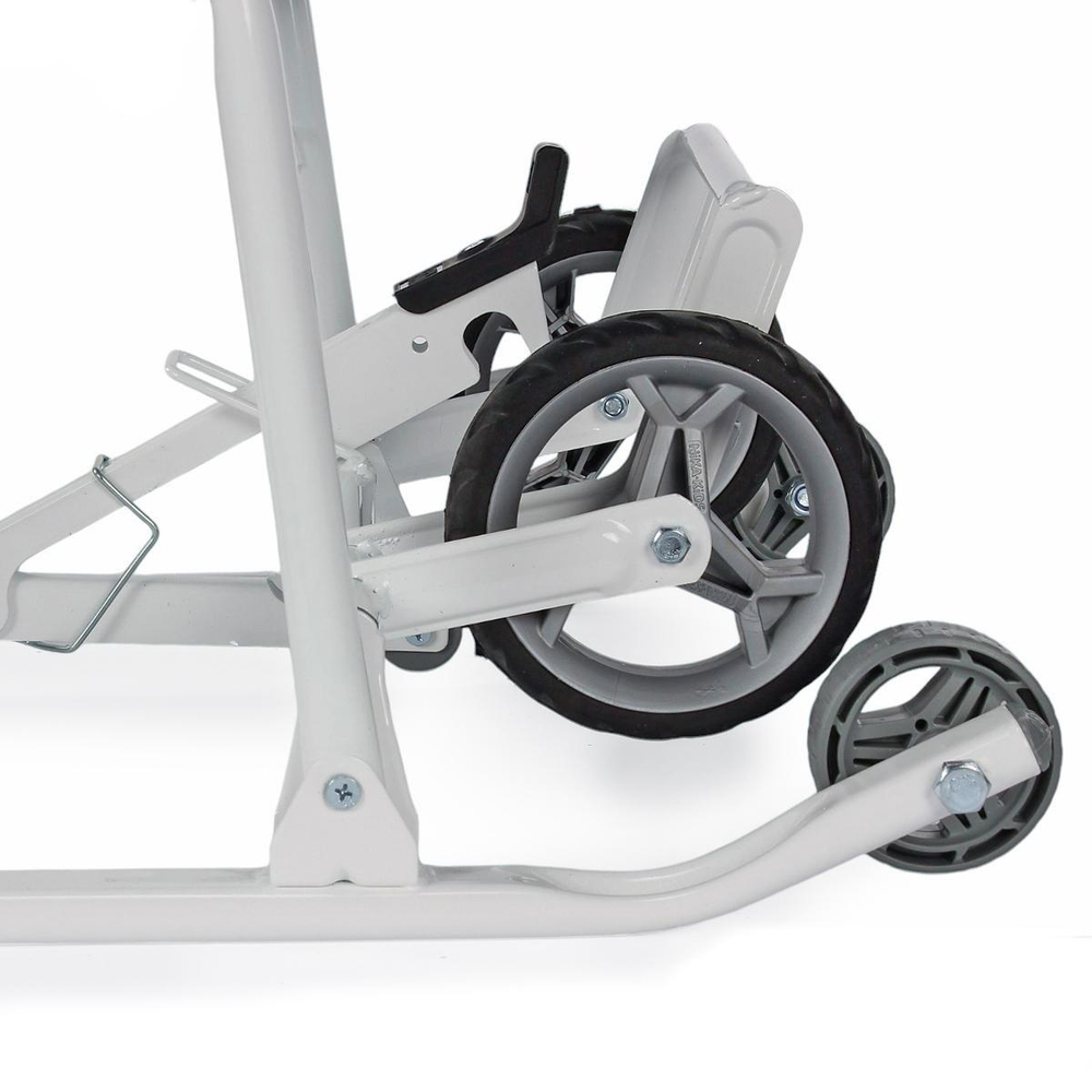 Санки-коляска "Наши Детки 3-1К" с облачками голубой