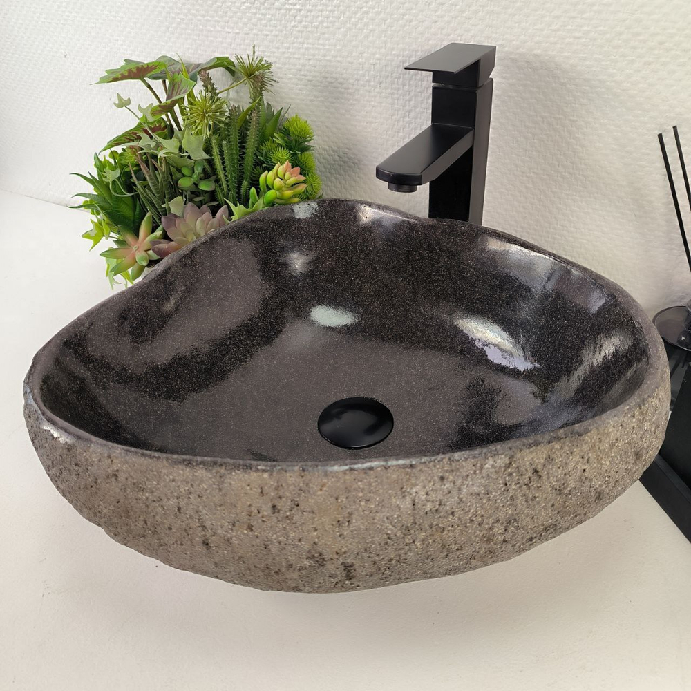 Раковина из речного камня RS-64921 43*41*15 0862