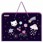 Папка для труда на молнии с ручками ПИФАГОР А4, 1 отделение, пластик, органайзер, "Leapfrog", 273388