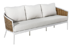 "Тоскана" лаунж-зона из искусственного ротанга, цвет соломенный