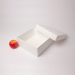 Коробка крышка-дно 25x10x25, белый, картон