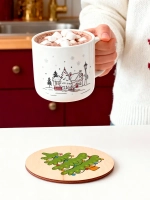 Подставки под стаканы и кружки новогодние елочки