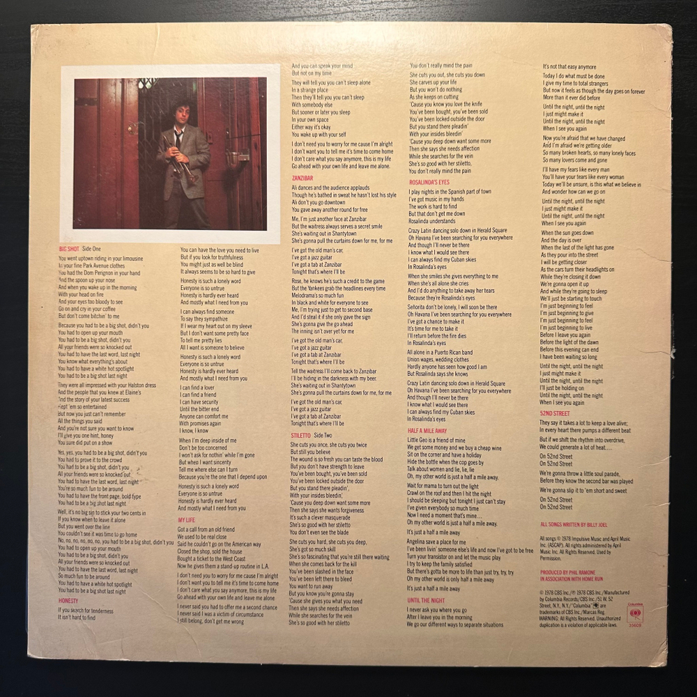 Billy Joel- 52nd Street (США 1978г.)