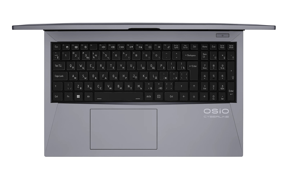 Ноутбук  OSIO CyberLine C150i-002 15.6 ", Core i5, 16 Гб RAM, 512 Гб SSD, GeForce RTX 4050, Серый