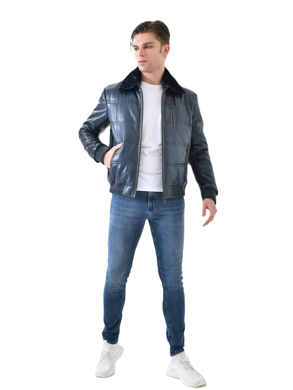 Куртка мужская из натуральной кожи