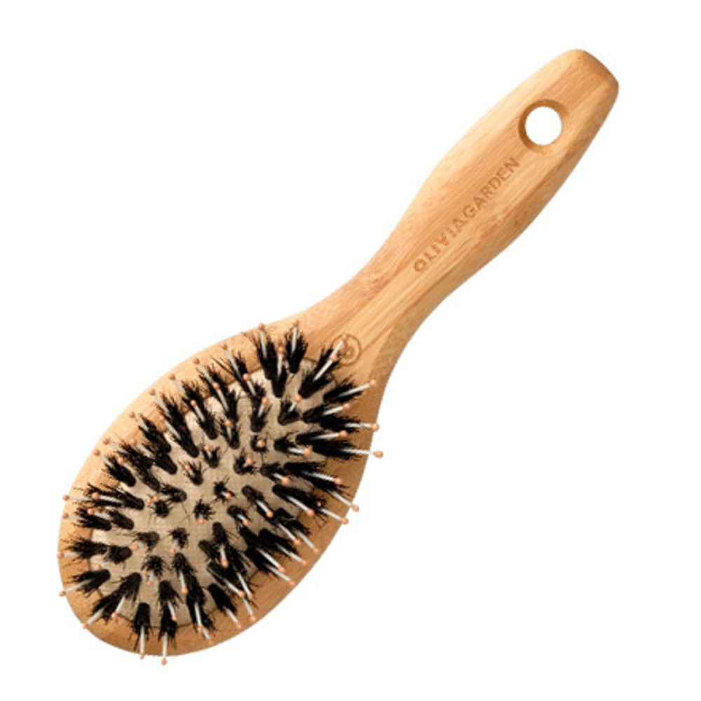 Овальная массажная щетка с комбинированной щетиной+ион Olivia Garden Bamboo Touch XS ID1682