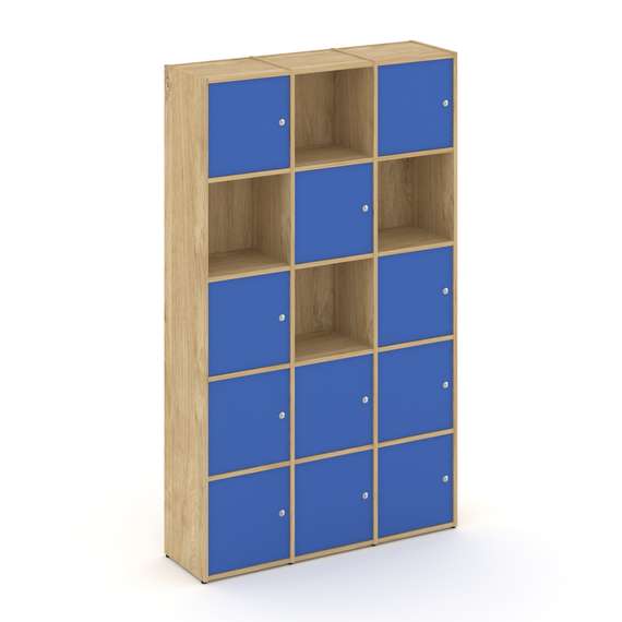 Locker plus Комплект №9 LK.K-009 Тиквуд Светлый/Синий 1188*350*1983