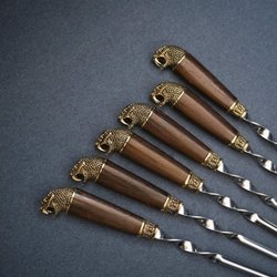 Подарочный набор шампуров "Деревянная змея"