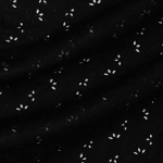 Шелковистое хлопковое шитье чёрного цвета