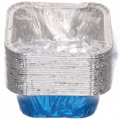 Форма для выпечки в наборе 20шт «Квадрат» 7,5*7,5*3см синяя