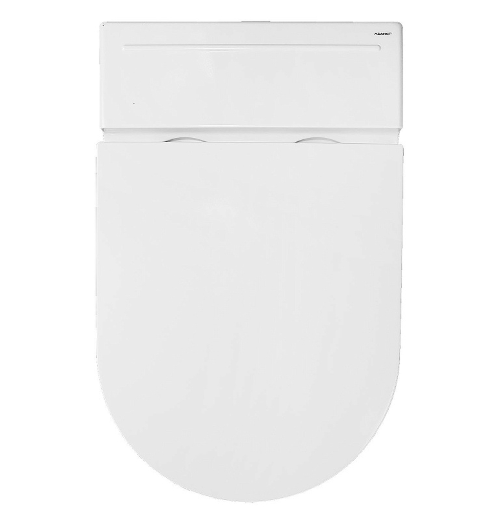 Унитаз импульсный Azario 360х570х450 напольный, полукруглый, быстросъемное сиденье микролифт (AZ102)