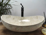 Раковина из мрамора Oval Cream OM-70953 55*38*19 00999