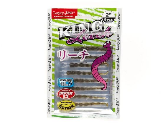 Слаги съедобные LJ Pro Series KING LEECH (5,08 см), цв. PA03, 9 шт.
