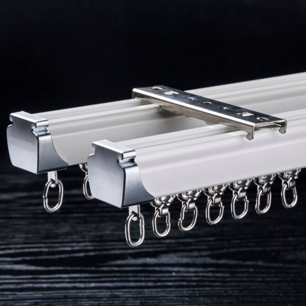 Карниз для штор, алюминиевый, потолочный и настенный монтаж