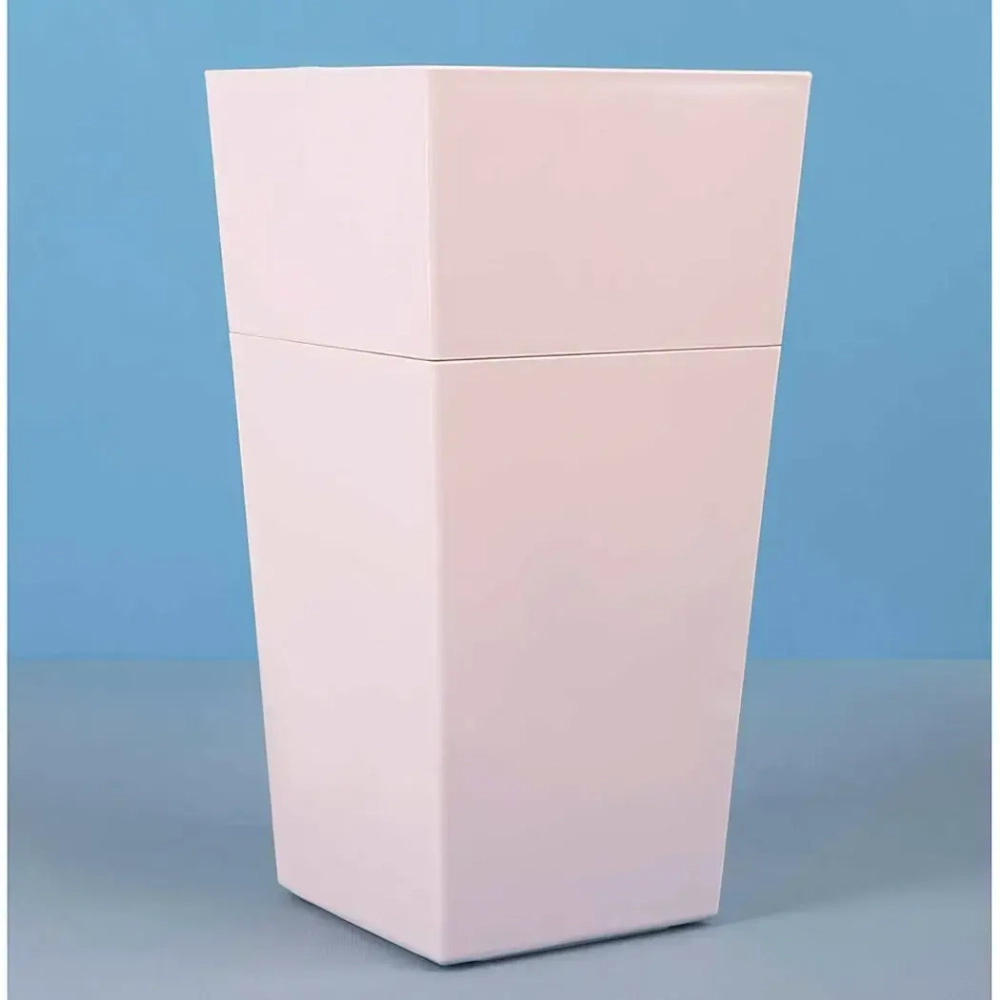 Кашпо для цветов пластиковое 1,8л d-13,5см «Астра» бисквит