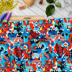 Ткань Барби графические мотивы