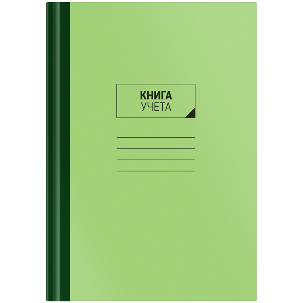 Книга учета, А4, 96л., клетка, 200*290мм, твердый картон, блок газетный, OfficeSpace
