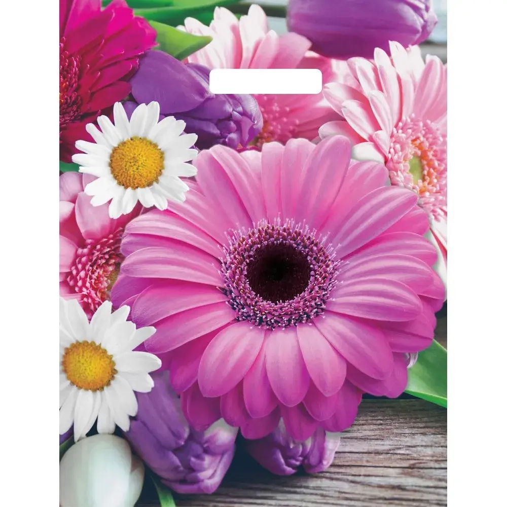 Пакет с вырубной ручкой 31см(Ароматная палитра) Глянцевый Артпл (комплект 50 шт)